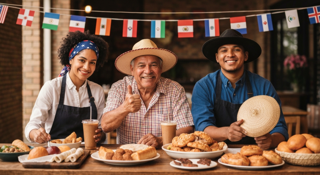A vibrant display of Hispanic culture celebrating the diversity of Latino nations in the U.S.